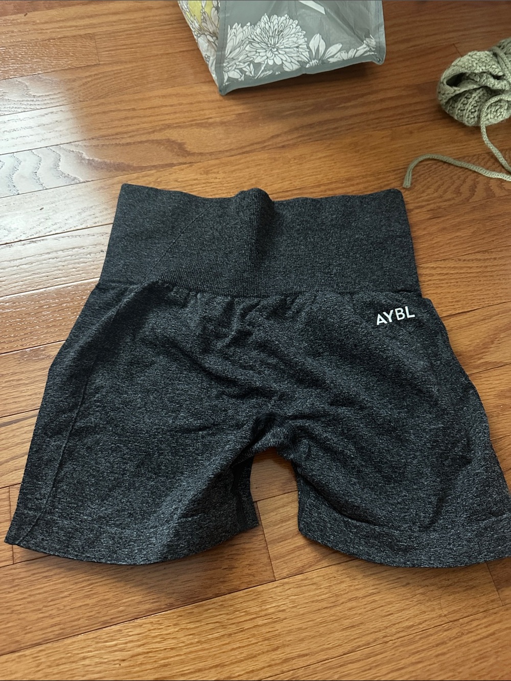 AYBL Charcoal High-Waist Seamless Shorts